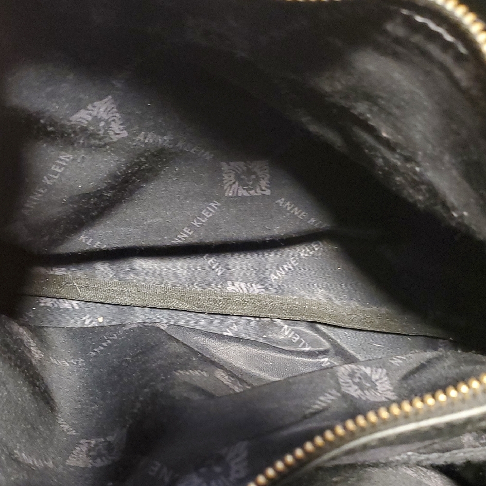 Anne Klein Black Croc-Embossed Satchel - Picture 11 of 11